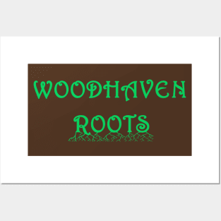 Green Woodhaven Roots Posters and Art